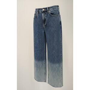 Talbots Wide Leg Crop Jeans High Waist Hoffman Wash Womens SZ 2 New